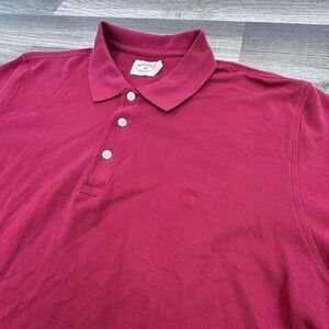 Brooks Brothers Mens Performance Red Fleece Polo Shirt Size XL Original Fit‎ Red